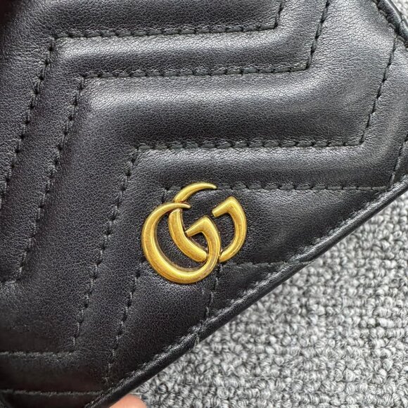 GUCCI GG Marmont Leather Bifold Wallet 235-031425 - Picture 7 of 14